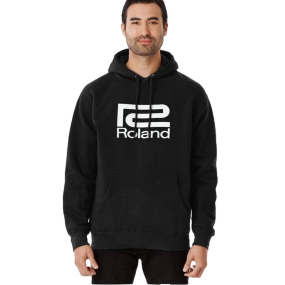 Roland White‎ Logo ( Kin Zoku Go Nen /Since 1999 ) Pullover Hoodie Black  NWT